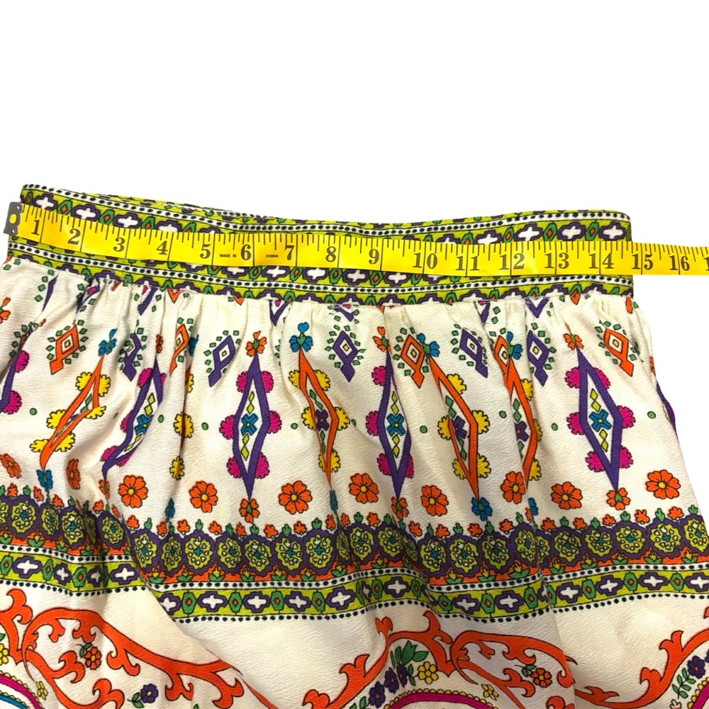 ALEX COLEMAN VINTAGE BOHO 1970’s FLORAL & PAISLY VIBRANT MAXI SKIRT SZ:30 - Picture 9 of 9